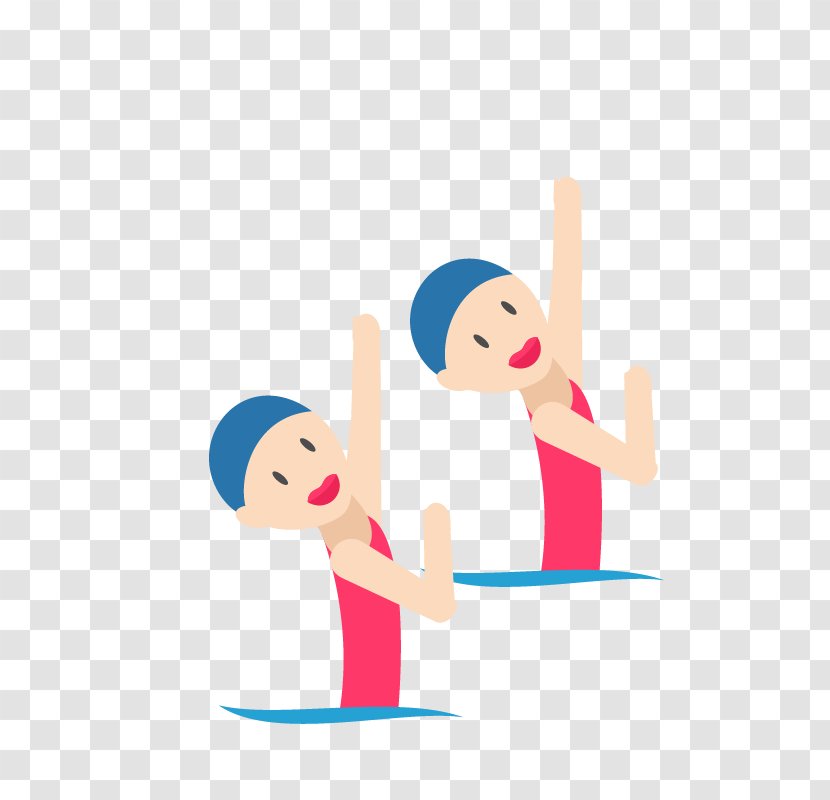 2016 Summer Olympics Synchronised Swimming Clip Art - Hand - Synchronized Transparent PNG