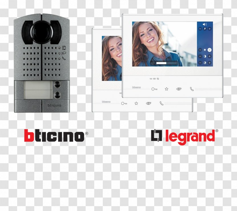 Video Door-phone Bticino Intercom Door Phone Legrand - Communication Device - Aura Transparent PNG