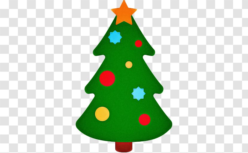 Christmas Tree Emoji - Day - Evergreen Pine Family Transparent PNG