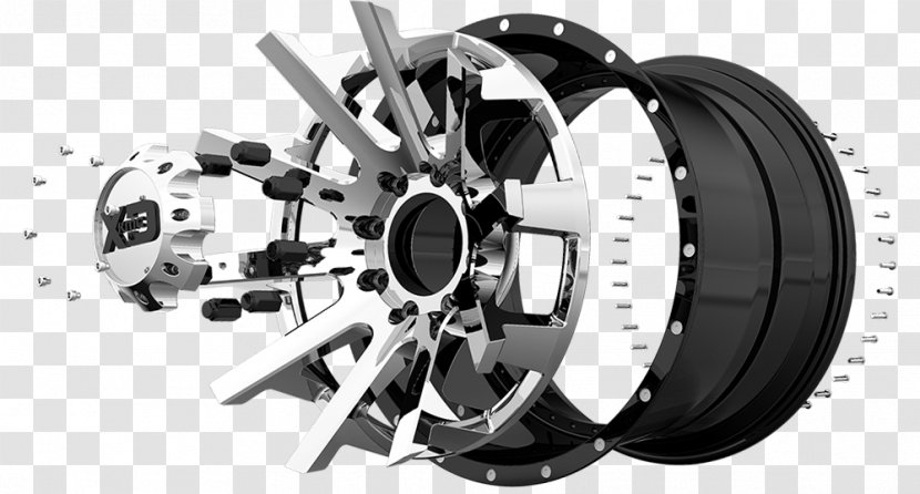 Alloy Wheel Spoke Tire Rim - Exploded Transparent PNG