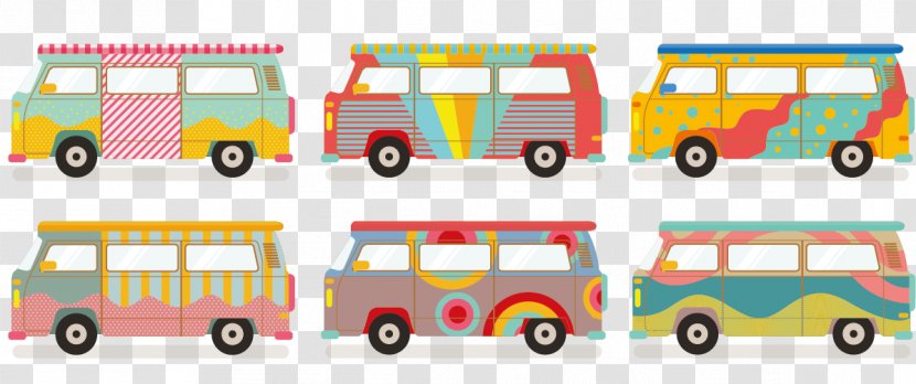 Bus Euclidean Vector - Model Car - Hippie Transparent PNG