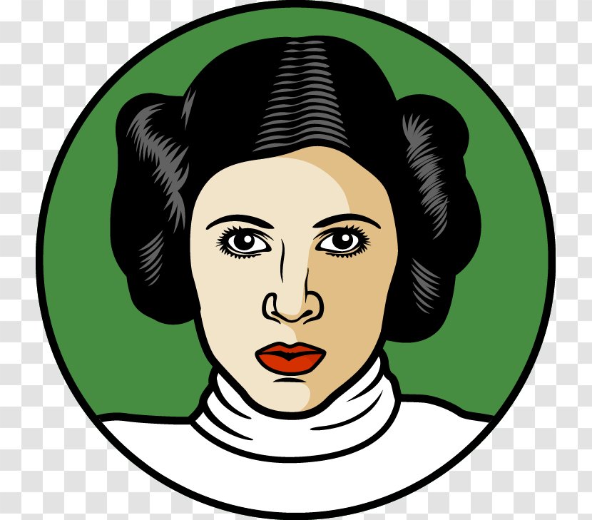 Carrie Fisher Leia Organa Anakin Skywalker Star Wars Episode VII Luke - Head Transparent PNG
