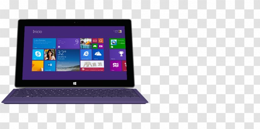 Netbook Surface Pro 2 Laptop Computer - Purple - 3 Transparent PNG