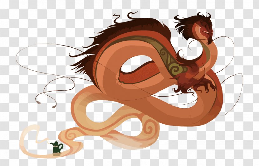 Earl Grey Tea Chinese Dragon Illustration - Blood Orange - Vector Lights And Dragons Transparent PNG