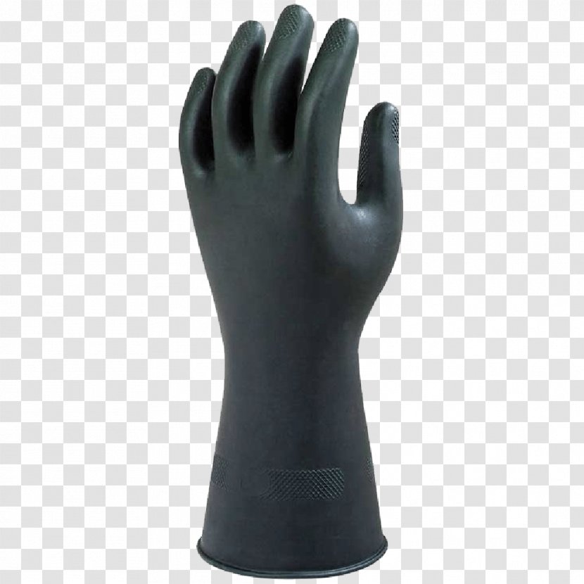 Medical Glove Latex Natural Rubber Nitrile - Safety - Black Gloves Transparent PNG