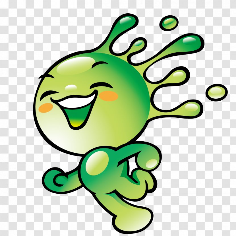 Cartoon Drop - Happy Water Baby Transparent PNG