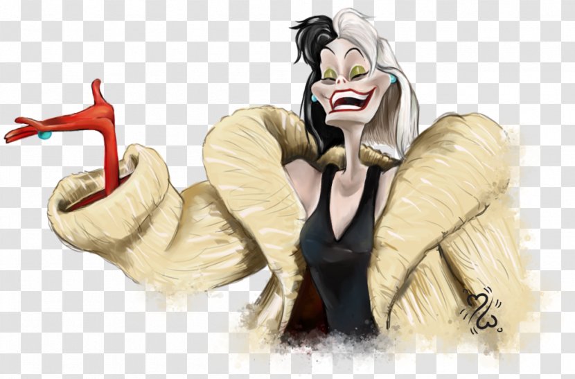 Cruella De Vil Drawing Character - Cartoon - Heart Transparent PNG