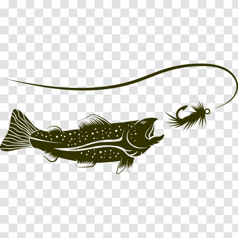 Fishing Rod Fish Hook Illustration - Tarpon Transparent PNG