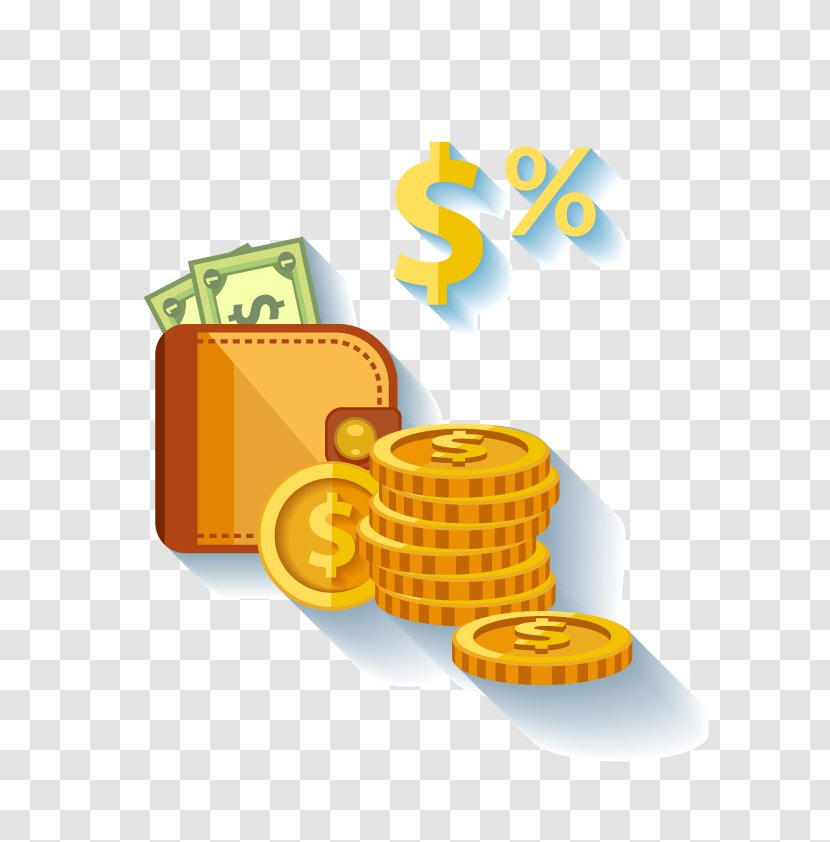 Gold Coin Finance Currency - Purse Transparent PNG