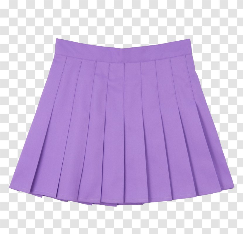 Skirt Purple Pleat Skort Belt - Skirts Transparent PNG