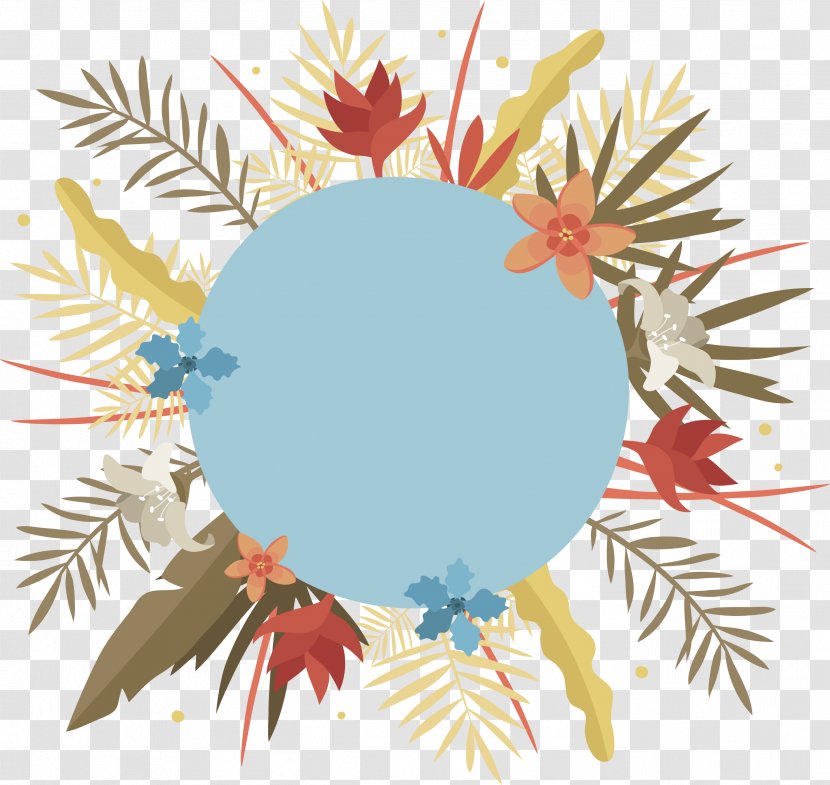 Floral Frame Header Box - Leaf - Tree Transparent PNG