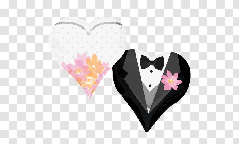 Balloon Wedding Dress Bride Party - Heart Transparent PNG