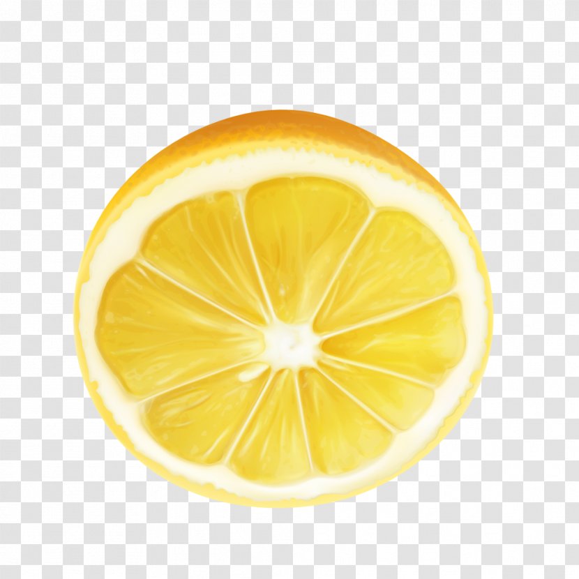 Meyer Lemon Citron Key Lime Lemonade - Orange - Half A Yellow Vector Transparent PNG