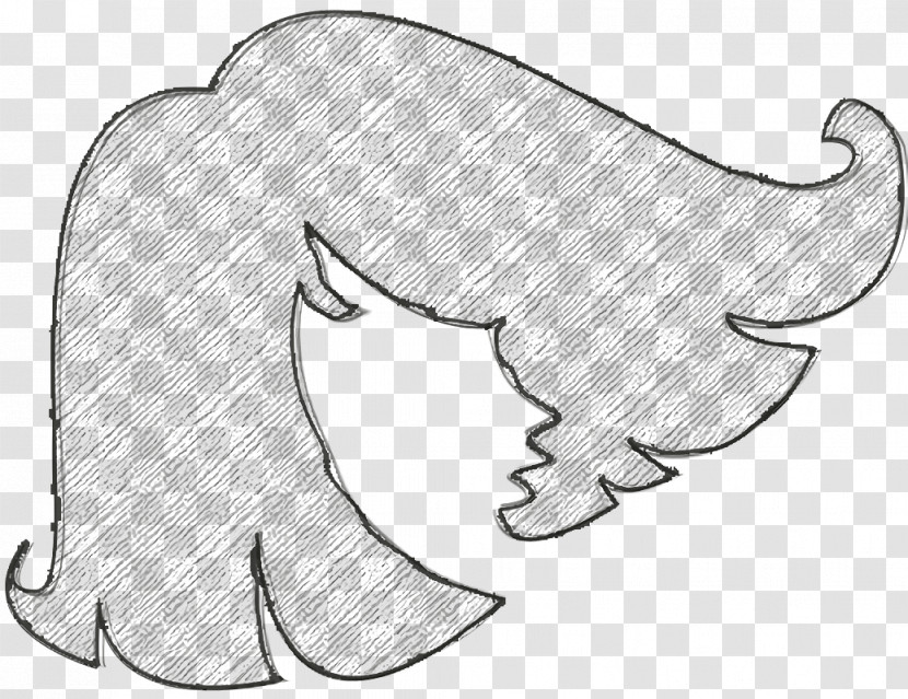 Hair Icon Female Hair Shape Icon Shapes Icon Transparent PNG