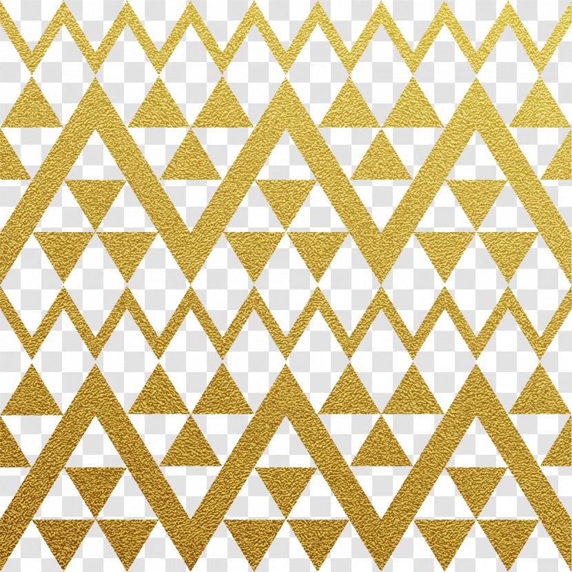 Golden Triangle Geometry - Gradient Background Material Picture Transparent PNG