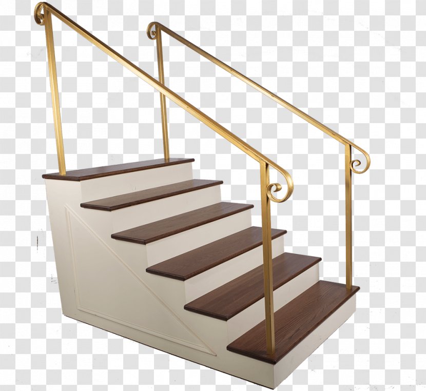 Stairs Handrail Wood - Striped Column Transparent PNG