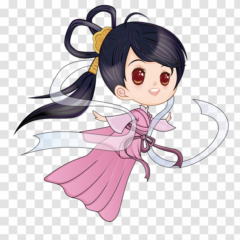 Cartoon Change Mid-Autumn Festival - Cute Fairy Transparent PNG