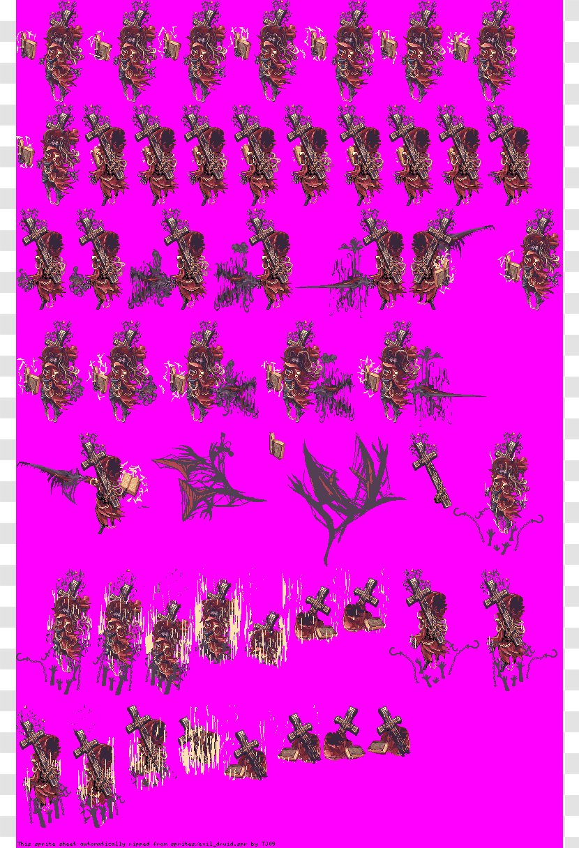 Tree Druid Evil Font Transparent PNG