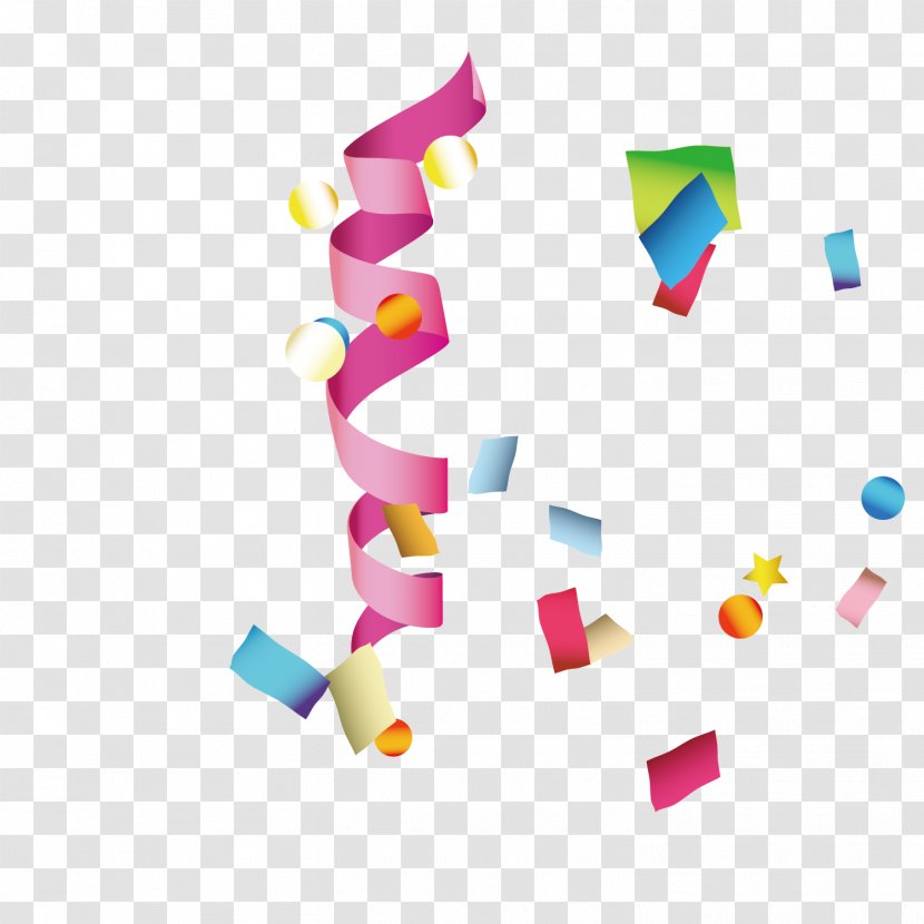 Ribbon Birthday Party - Designer Transparent PNG