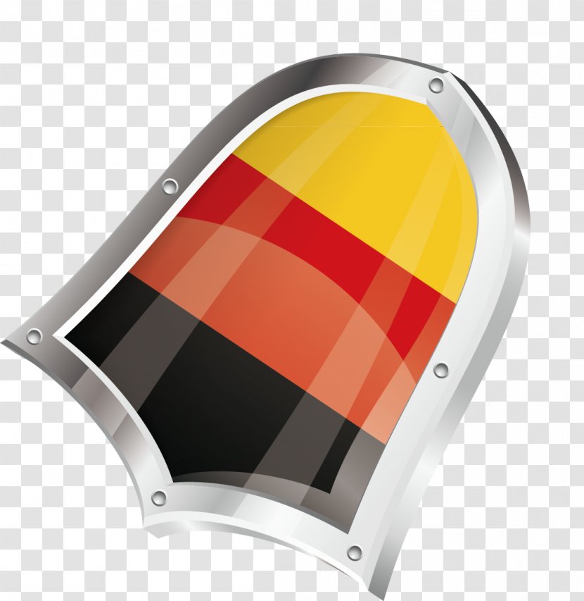 Yellow Red Black - Black, Yellow, Iron Shield Transparent PNG