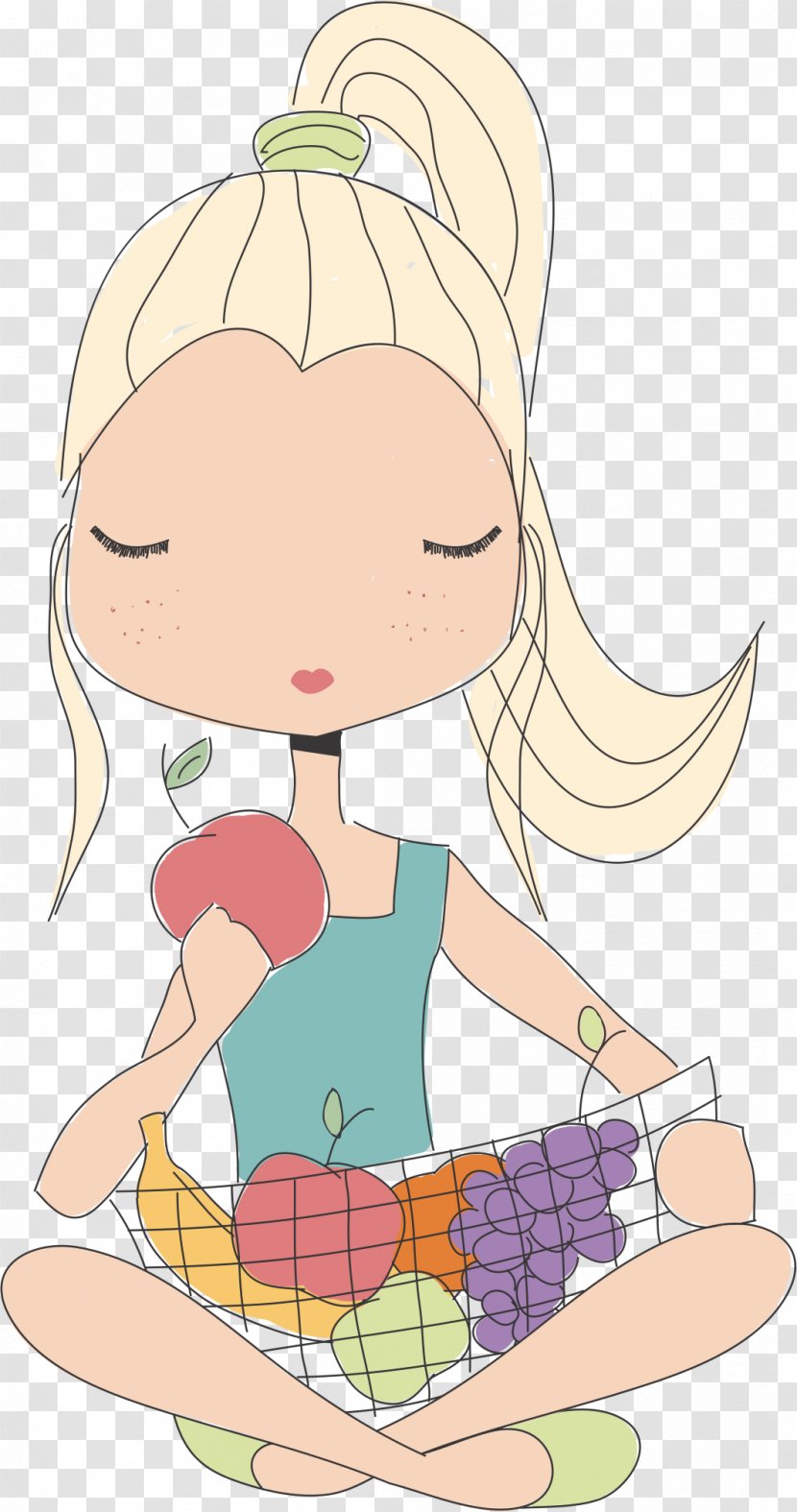 Eating Food Healthy Diet Illustration - Cartoon - Child Health Transparent PNG