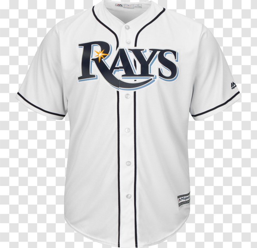 Tampa Bay Rays MLB Majestic Athletic Jersey Baseball - Sportswear Transparent PNG