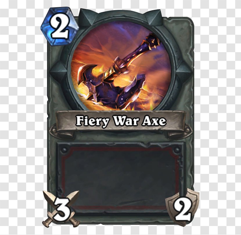 Fiery War Axe Curse Of Naxxramas Tempo Storm Battle Weapon - Shield Transparent PNG