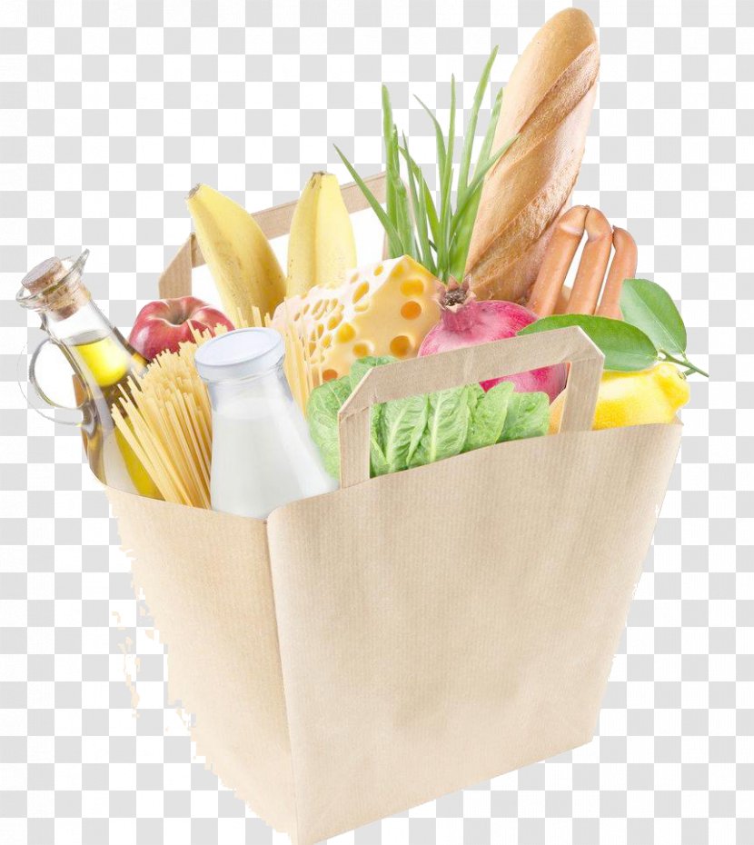 Organic Food Grocery Store Shopping Bag Transparent PNG