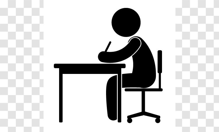 Clip Art - Chair - Desk Silhouette Cliparts Transparent PNG
