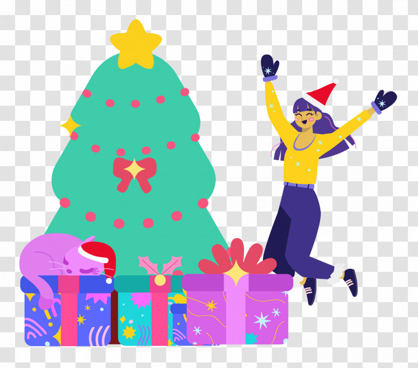 Christmas Tree Party Christmas Transparent PNG