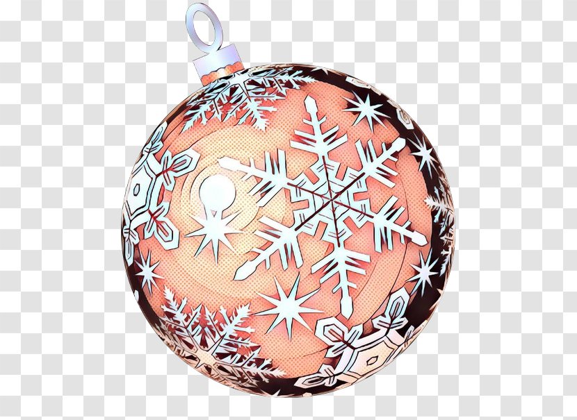 Vintage Christmas - Orange - Holiday Ornament Peach Transparent PNG