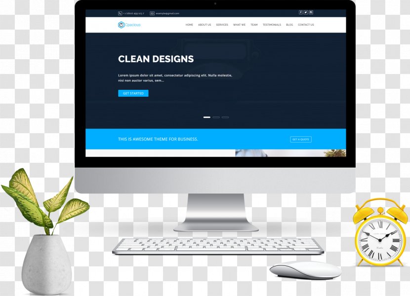 Desktop Wallpaper Web Development Responsive Design - Display Device - Muckup Transparent PNG