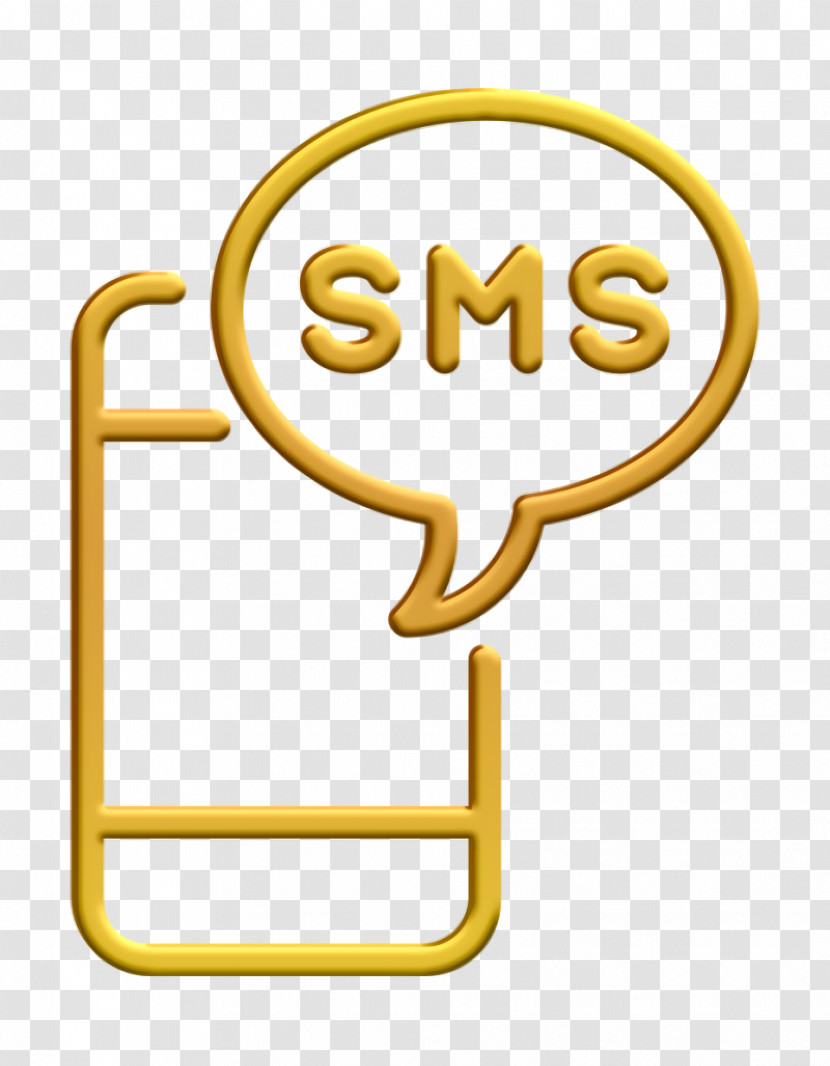SMS Message Icon Communication And Media Icon Smartphone Icon Transparent PNG