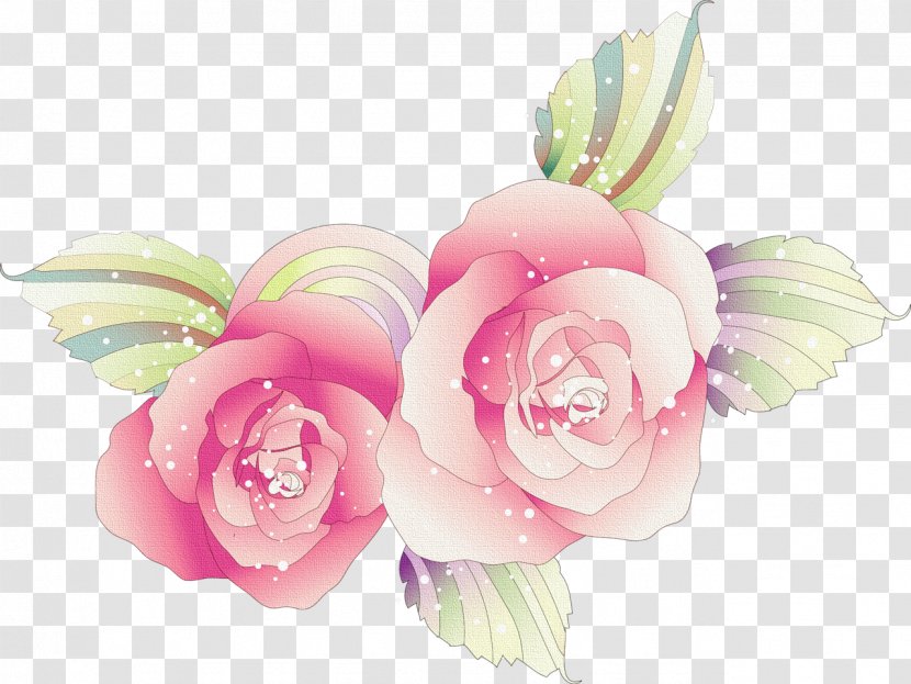 Clip Art - Floristry - Pink Roses Transparent PNG