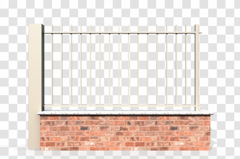 Fence Stone Wall Brick Wrought Iron - Decal Transparent PNG