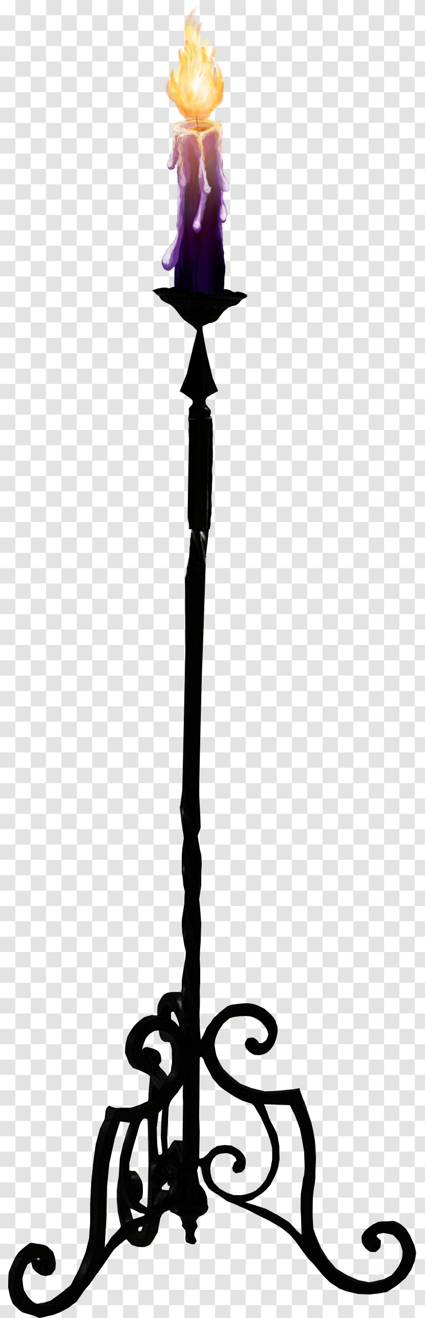 Candelabra Candlestick Floor Wrought Iron - Branch - Mum Transparent PNG