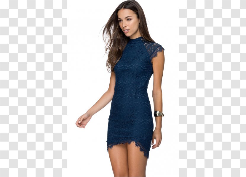Bodycon Dress Navy Blue Lace Sleeve Transparent PNG