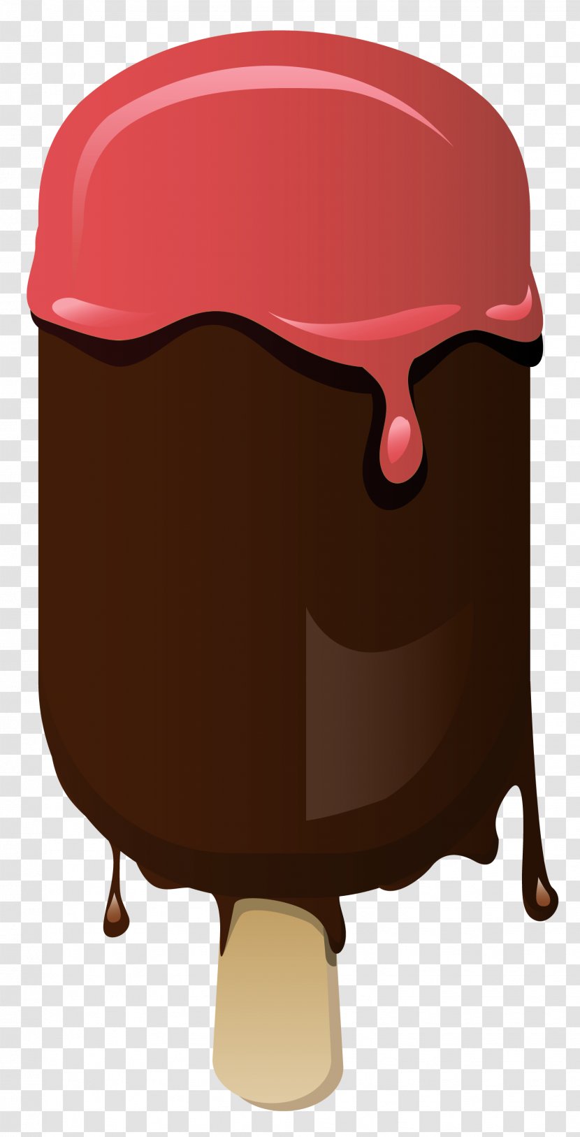 Chocolate Ice Cream Sundae Cones - Stick Transparent PNG