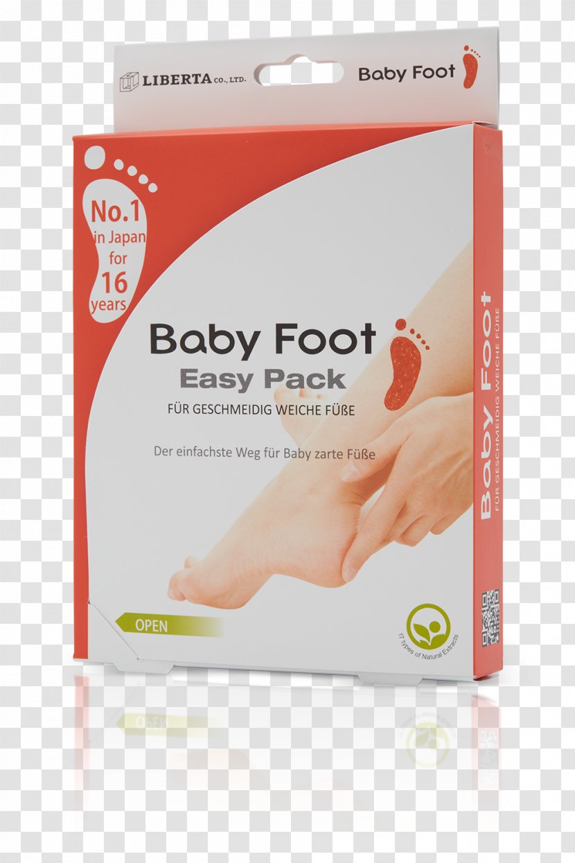 Baby Foot Easy Pack Skin Exfoliation Desquamation - Heart - Feet Transparent PNG