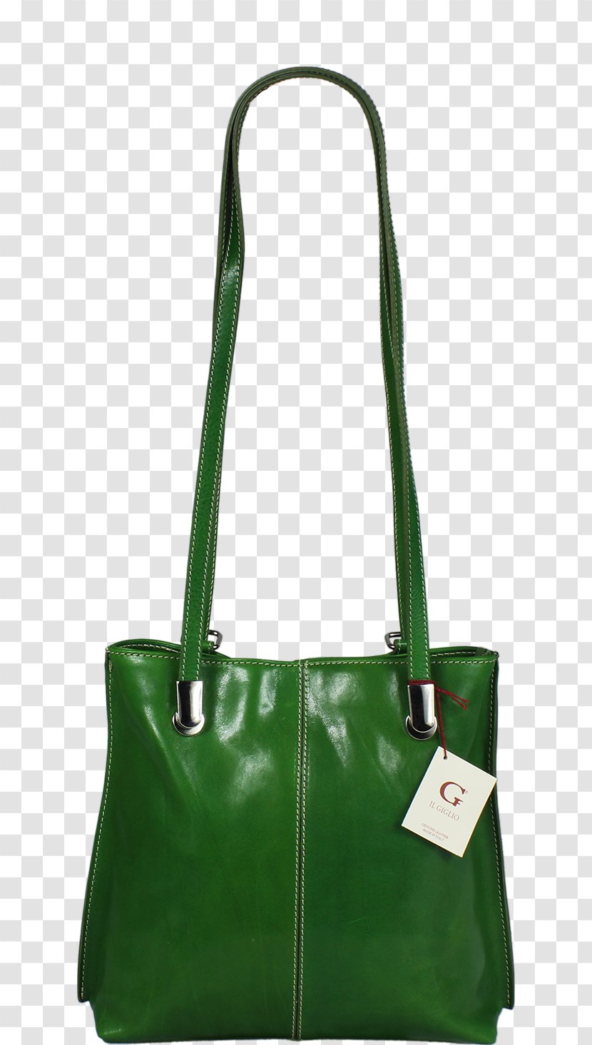 Tote Bag Green Leather Holdall - Shoulder Transparent PNG