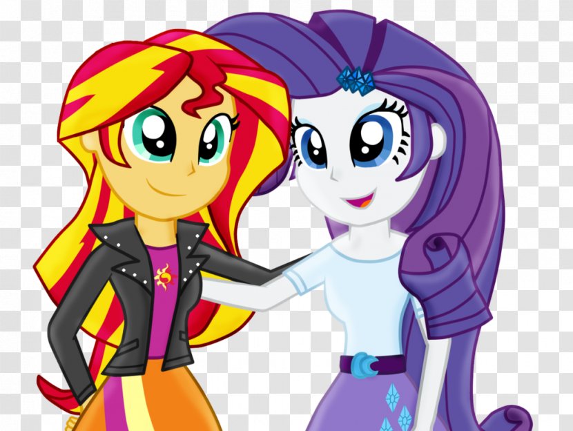 Sunset Shimmer Rarity Twilight Sparkle Pony Rainbow Dash - Cartoon Transparent PNG