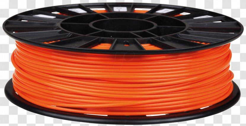 3D Printing Filament Polylactic Acid Millimeter Orange - Rec Transparent PNG