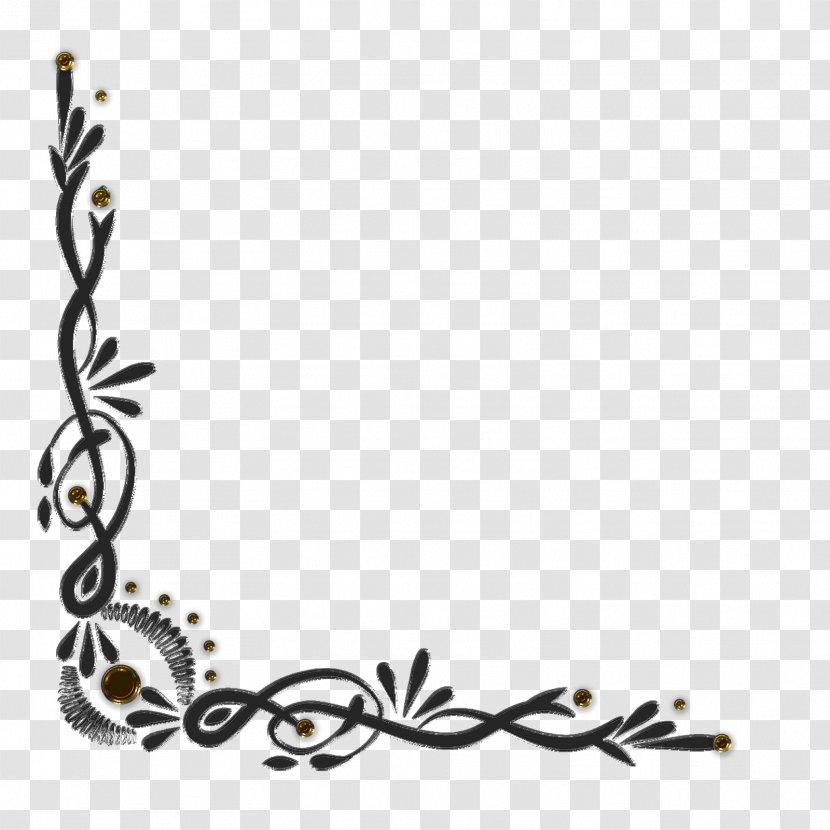 Sticker Clip Art - Floral Design - Side Border Transparent PNG