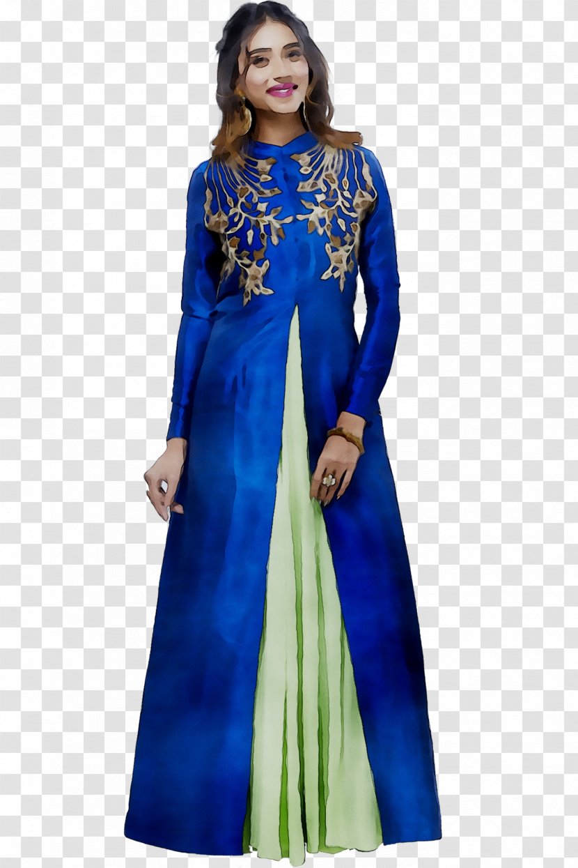 Dress Fashion Design Gown - Sleeve - Electric Blue Transparent PNG
