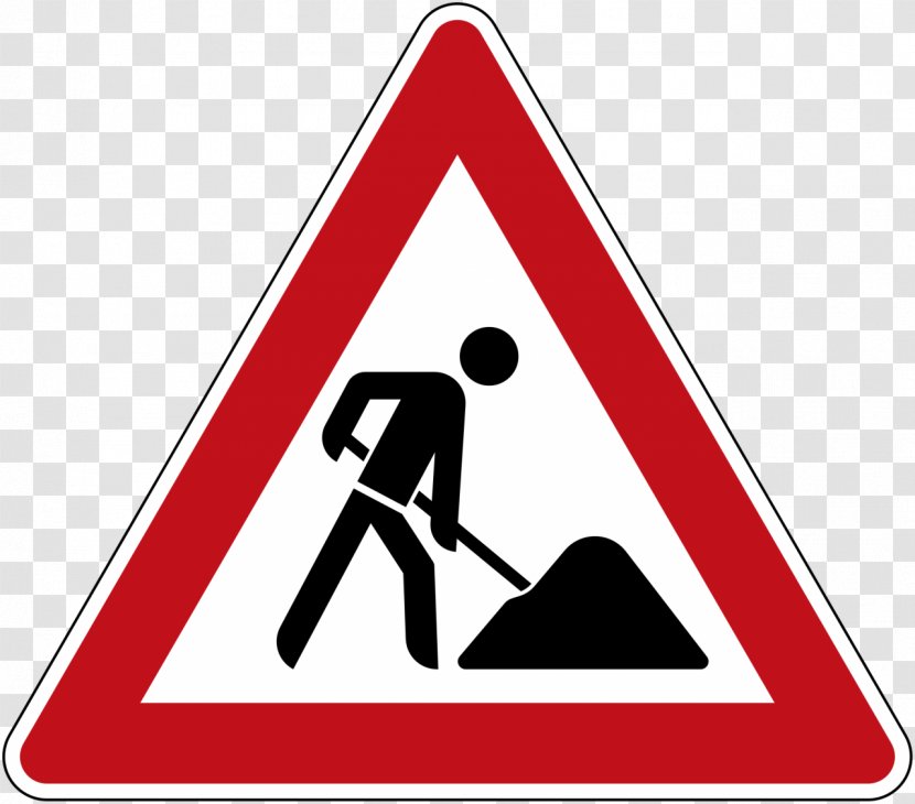 Road Signs In Singapore Traffic Sign Roadworks Warning - Views Transparent PNG