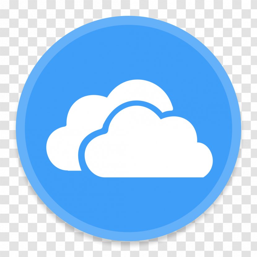 Blue Area Text Symbol Sky - OneDrive Transparent PNG