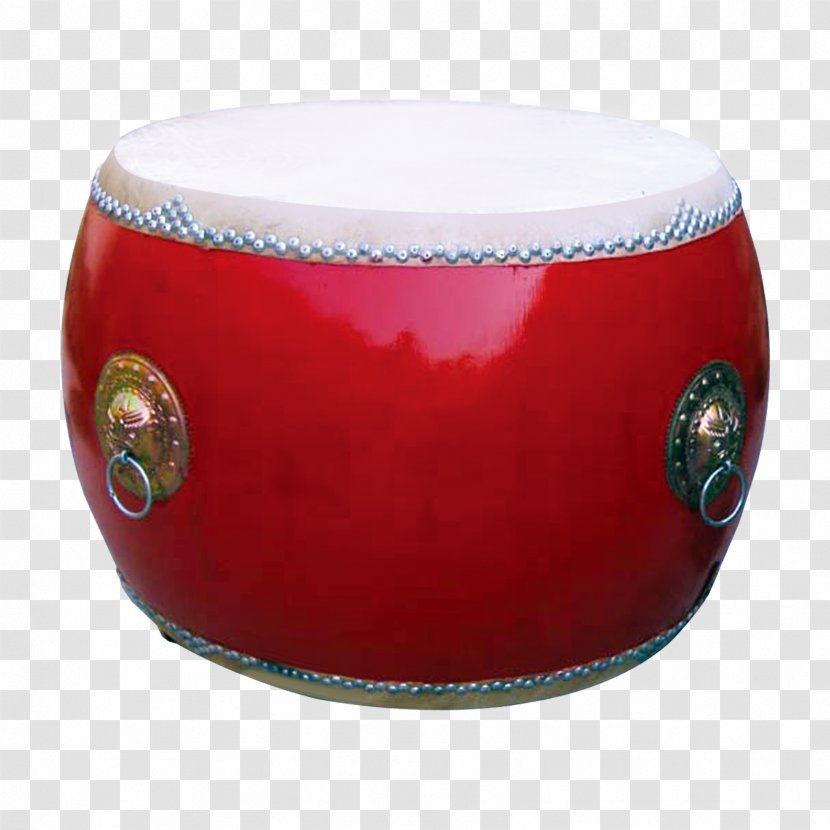 Drums Red - Skin Head Percussion Instrument - Drum Transparent PNG
