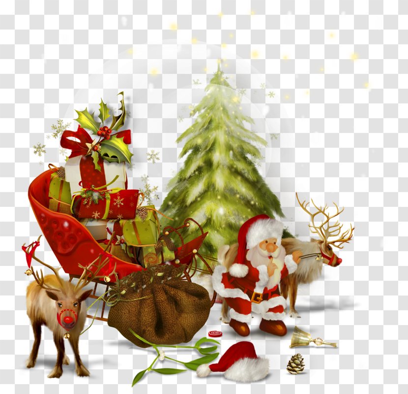 Santa Claus Christmas Tree Saint Nicholas Day Gift - Wallpapers Transparent PNG