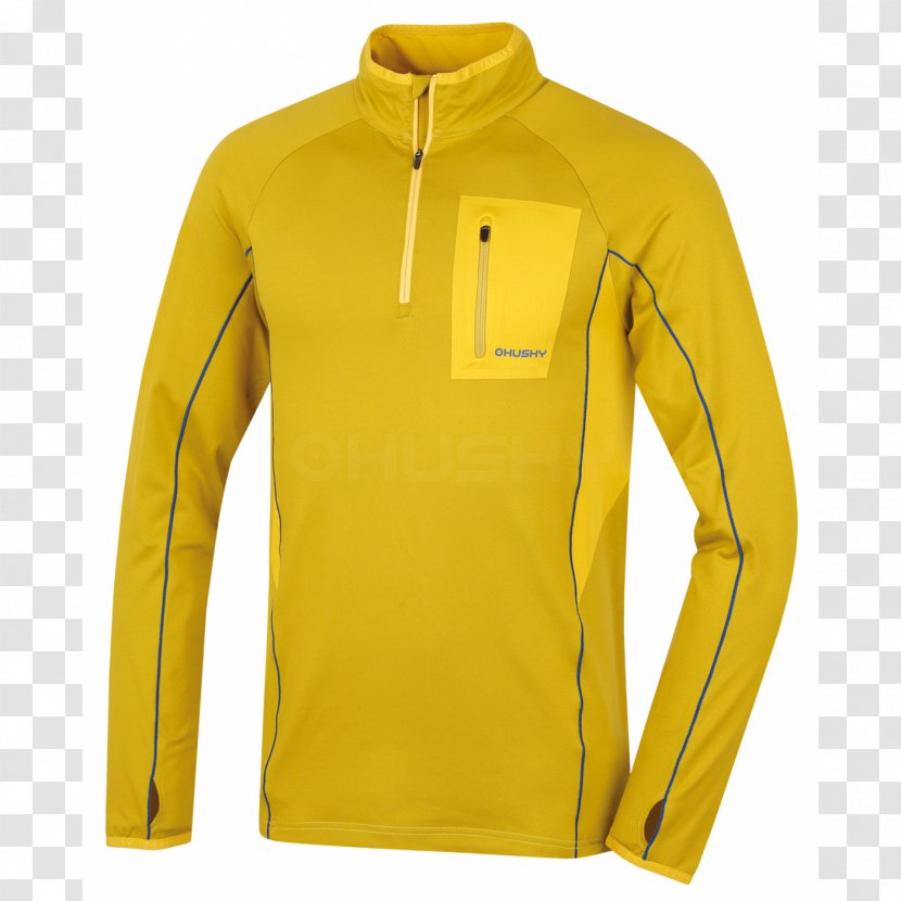 Yellow Polar Fleece Bluza Zipper Sweater - Softshell Transparent PNG
