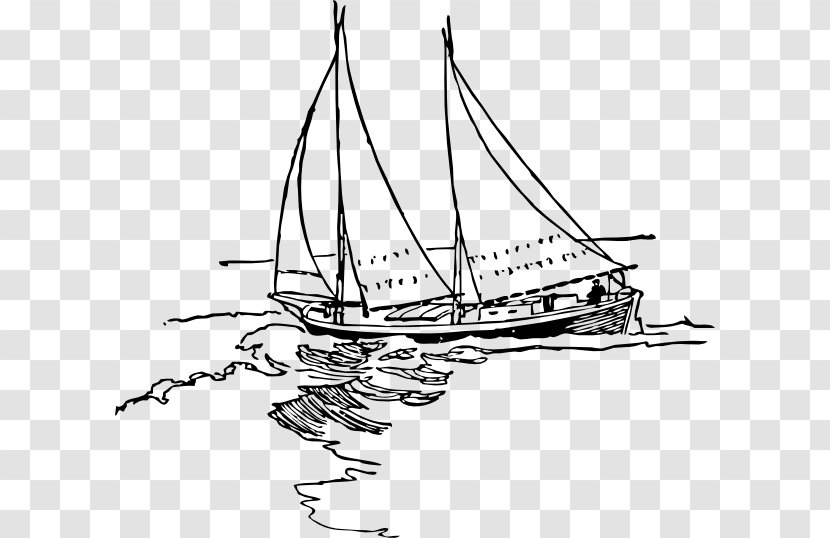 Sailing Ship Boat Clip Art - Galiot - Ships And Yacht Transparent PNG